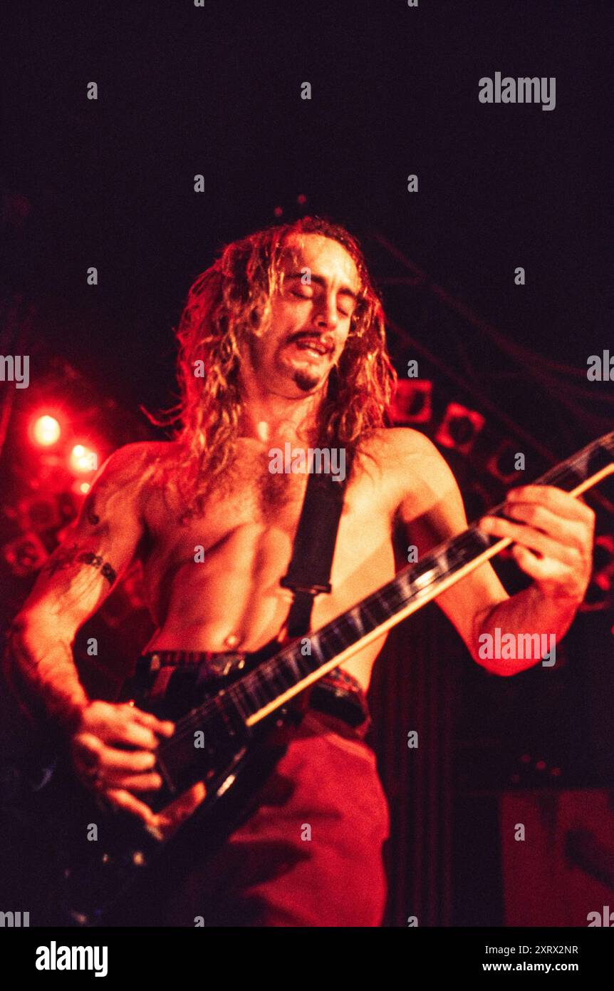 Gary Holt di Exodus circa 1990's Credit: Ross Pelton/MediaPunch Foto Stock