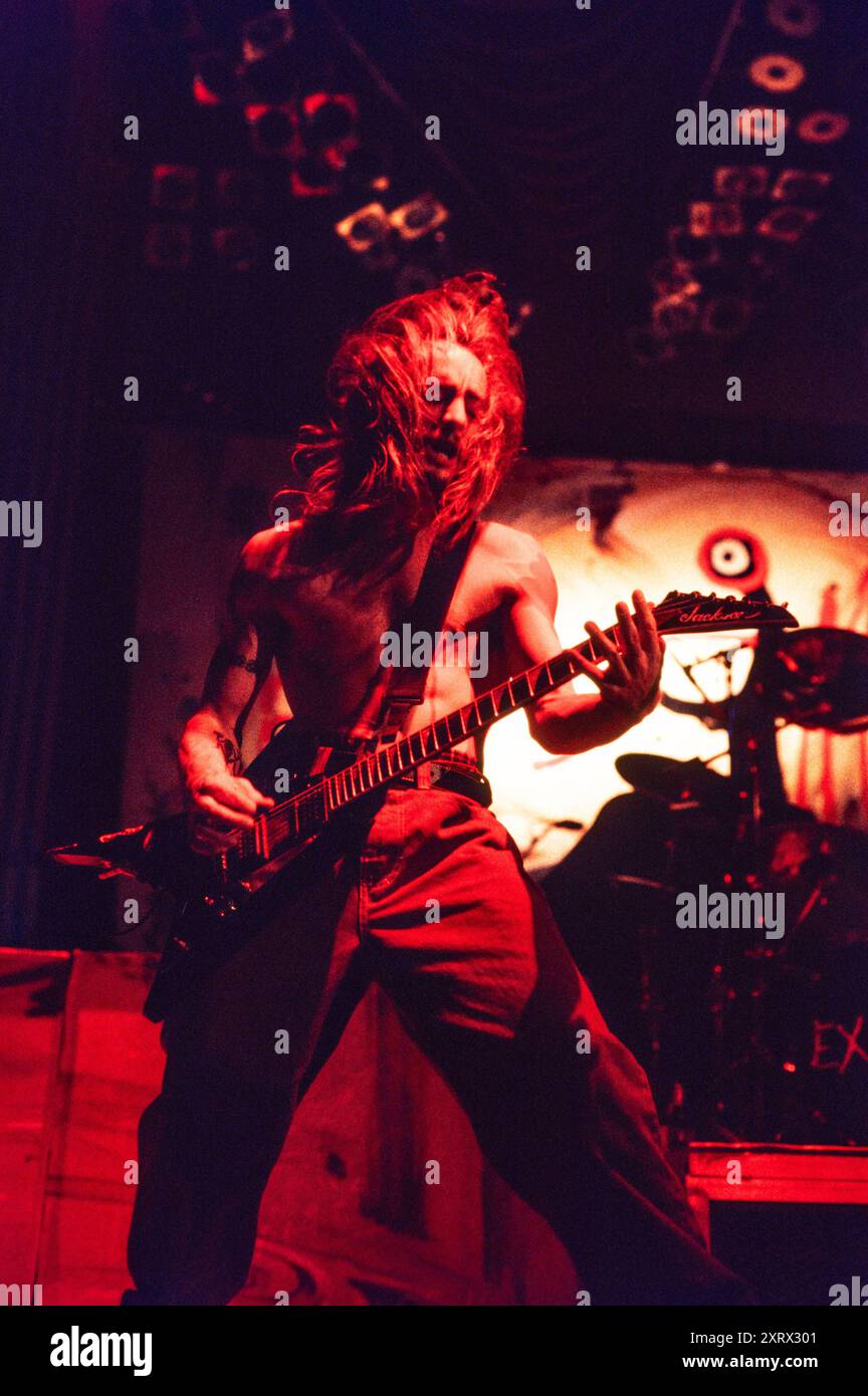 Gary Holt di Exodus circa 1990's Credit: Ross Pelton/MediaPunch Foto Stock