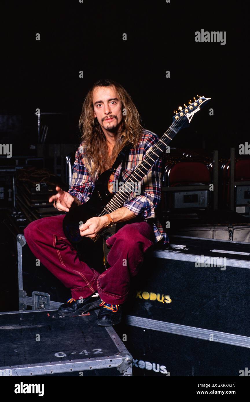 Gary Holt di Exodus circa 1990's Credit: Ross Pelton/MediaPunch Foto Stock