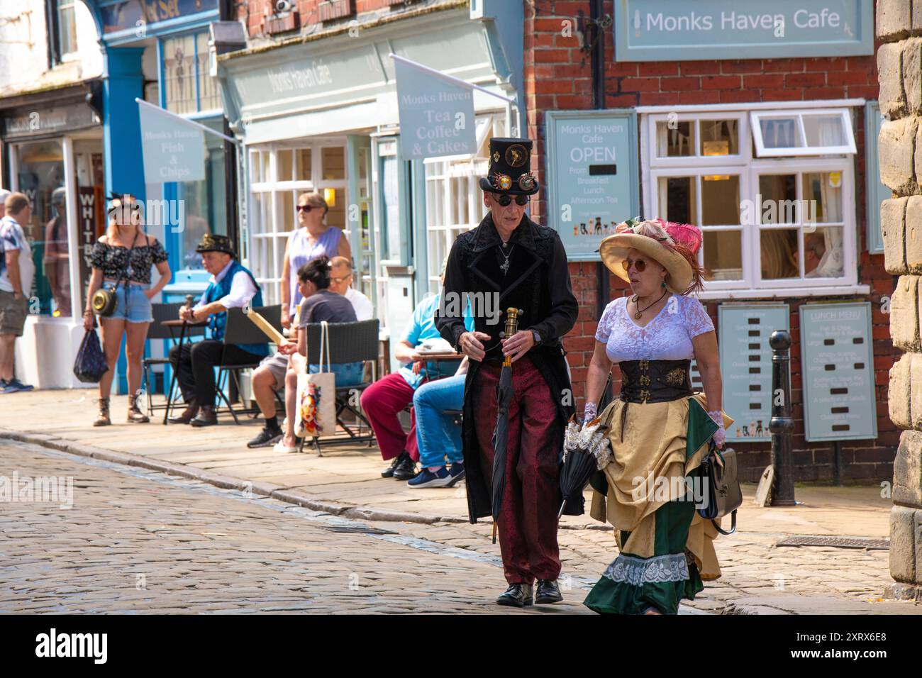 Whitby Steampunk weekend Foto Stock
