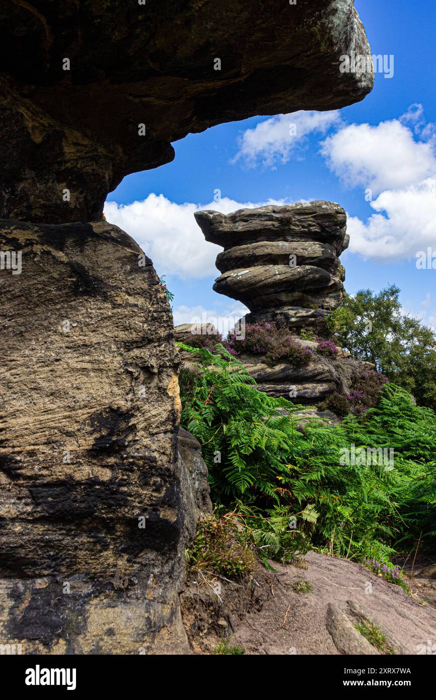 Brimham Rocks, Nidderdale, North Yorkshire Foto Stock