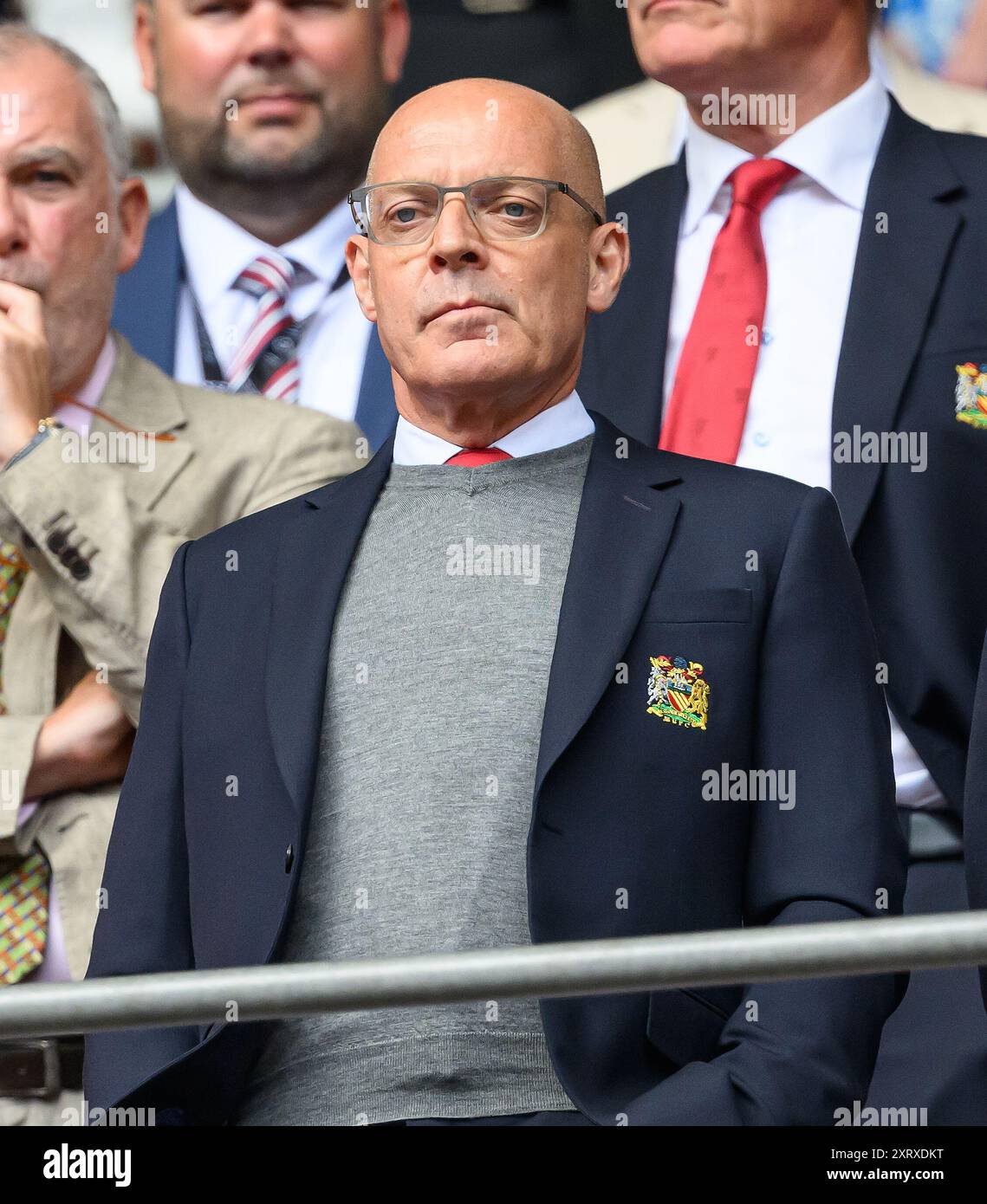 Londra, Regno Unito. 10 agosto 2024 - Manchester City contro Manchester United - Community Shield - Wembley Stadium. David Brailsford del Manchester United. Crediti immagine: Mark Pain / Alamy Live News Foto Stock