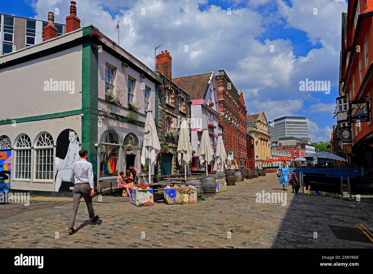 King Street, scena di Bristol Street. Data: Giugno / luglio 2024 Foto Stock