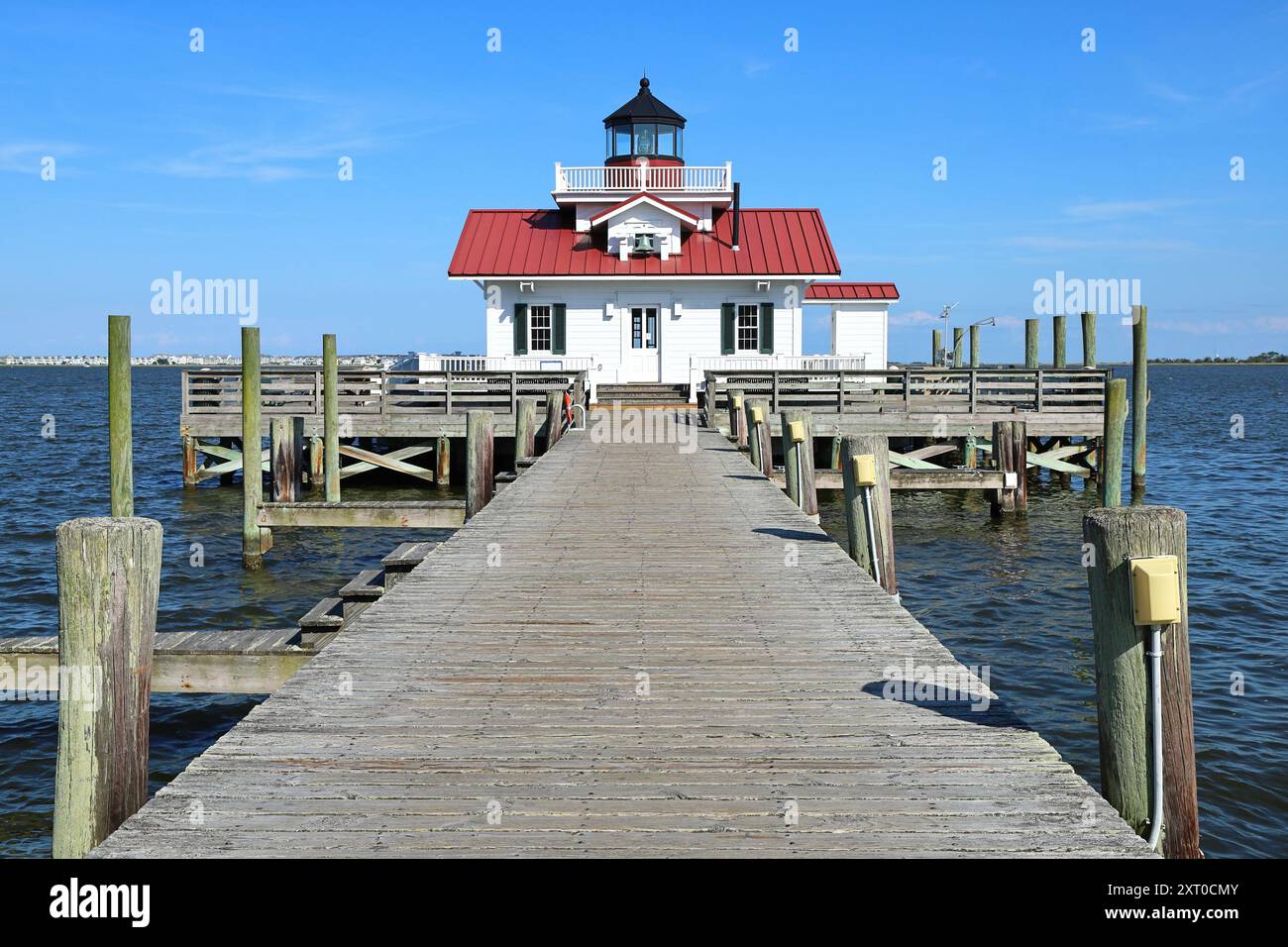 Faro di Roanoke Marshes, Manteo - dare County, North Carolina Foto Stock