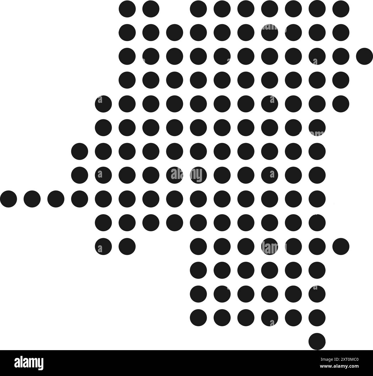 Disegno dell'illustrazione dell'icona del paese del Congo Illustrazione Vettoriale