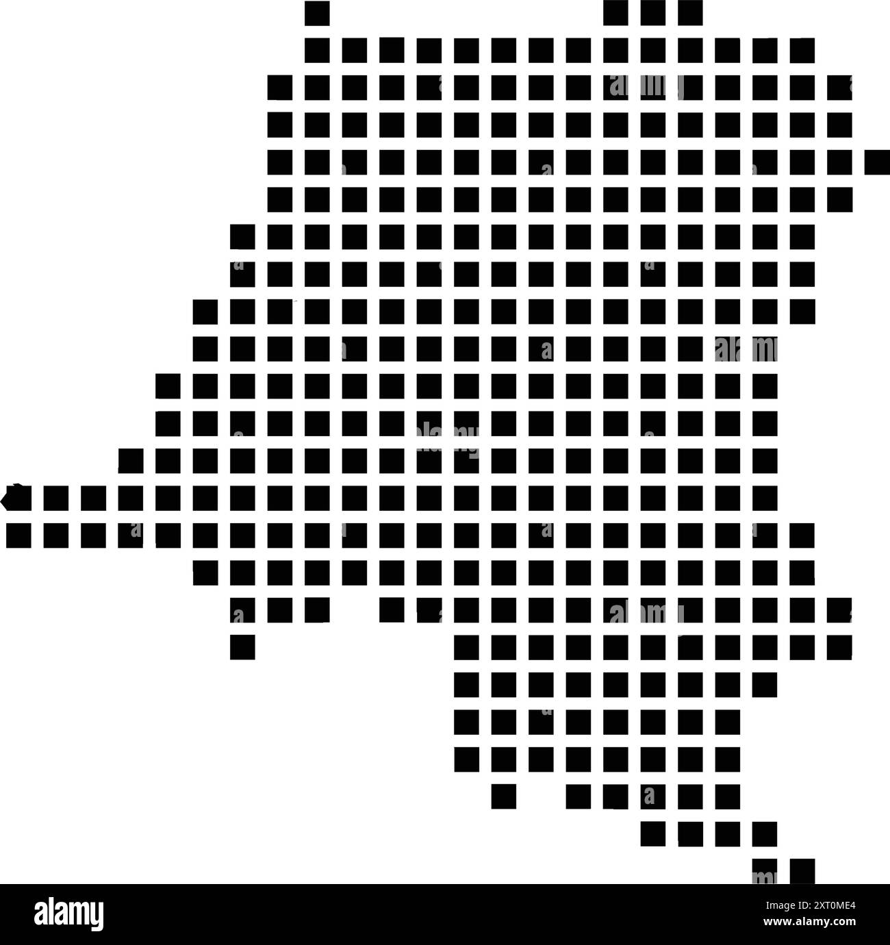 Disegno dell'illustrazione dell'icona del paese del Congo Illustrazione Vettoriale