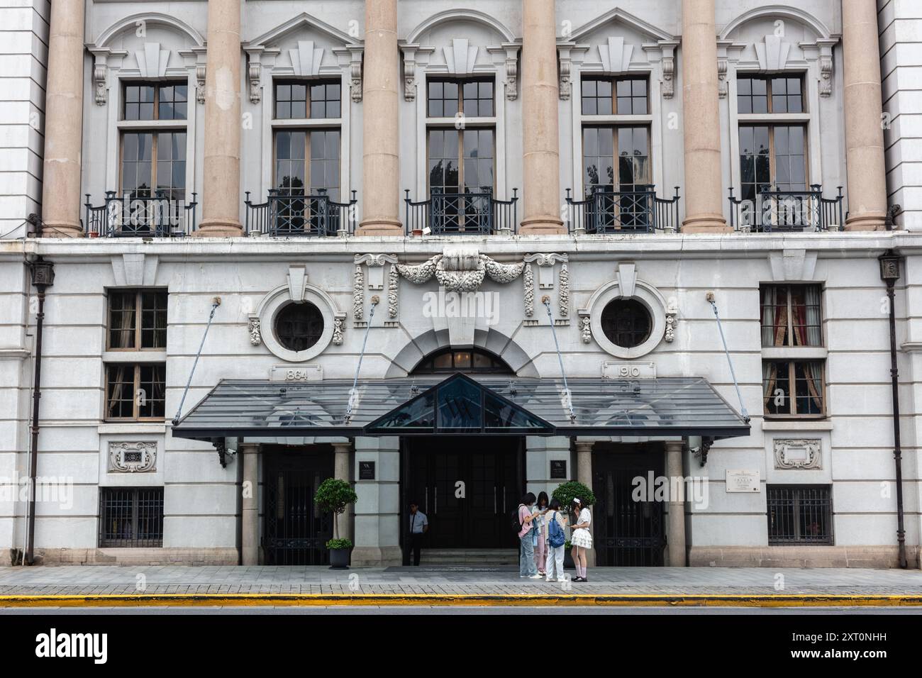 Ex Shanghai Club Building, edificio in stile barocco presso il Bund, Huangpu, Shanghai, Cina. Foto Stock