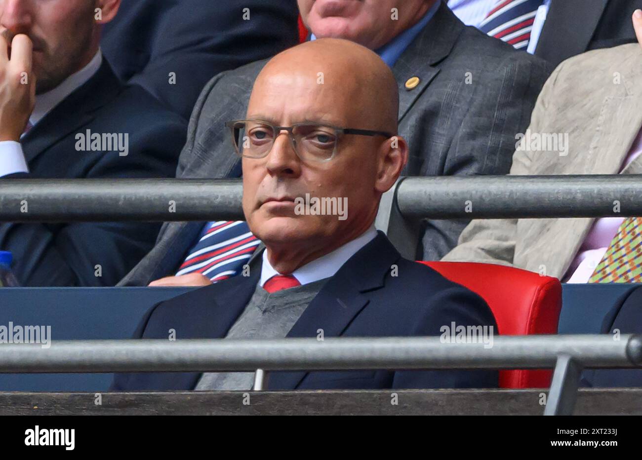 Londra, Regno Unito. 10 agosto 2024 - Manchester City contro Manchester United - Community Shield - Wembley Stadium. David Brailsford del Manchester United. Crediti immagine: Mark Pain /Alamy Live News Foto Stock