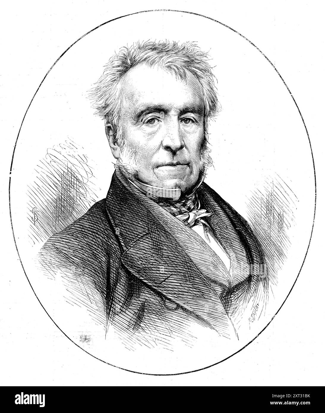 Il defunto signor George Grote, 1871 anni. Ritratto del deputato britannico, storico politico radicale e classico George Grote, autore di "storia della Grecia". Da "Illustrated London News", 1871. Foto Stock