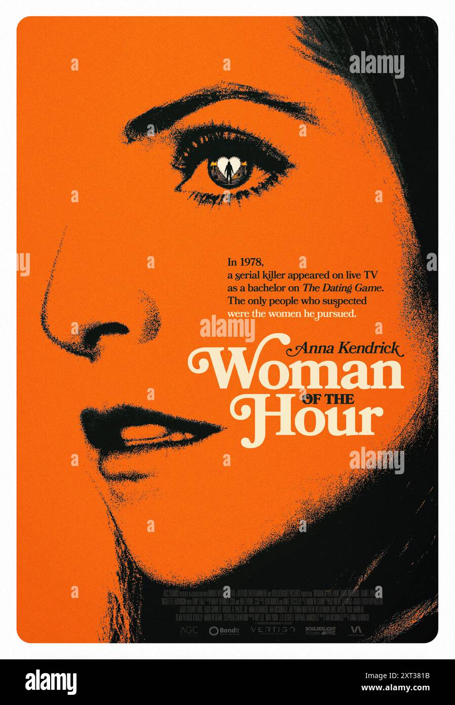 Woman of the Hour (2023), diretto da Anna Kendrick e interpretato da Anna Kendrick, Tony Hale e Jedidiah Goodacre. Rodney Alcala era un assassino nel bel mezzo di una follia mortale quando prese parte e vinse un appuntamento al popolare gioco televisivo "The Dating Game". US un foglio poster ***SOLO PER USO EDITORIALE***. Credito: BFA / verticale Foto Stock