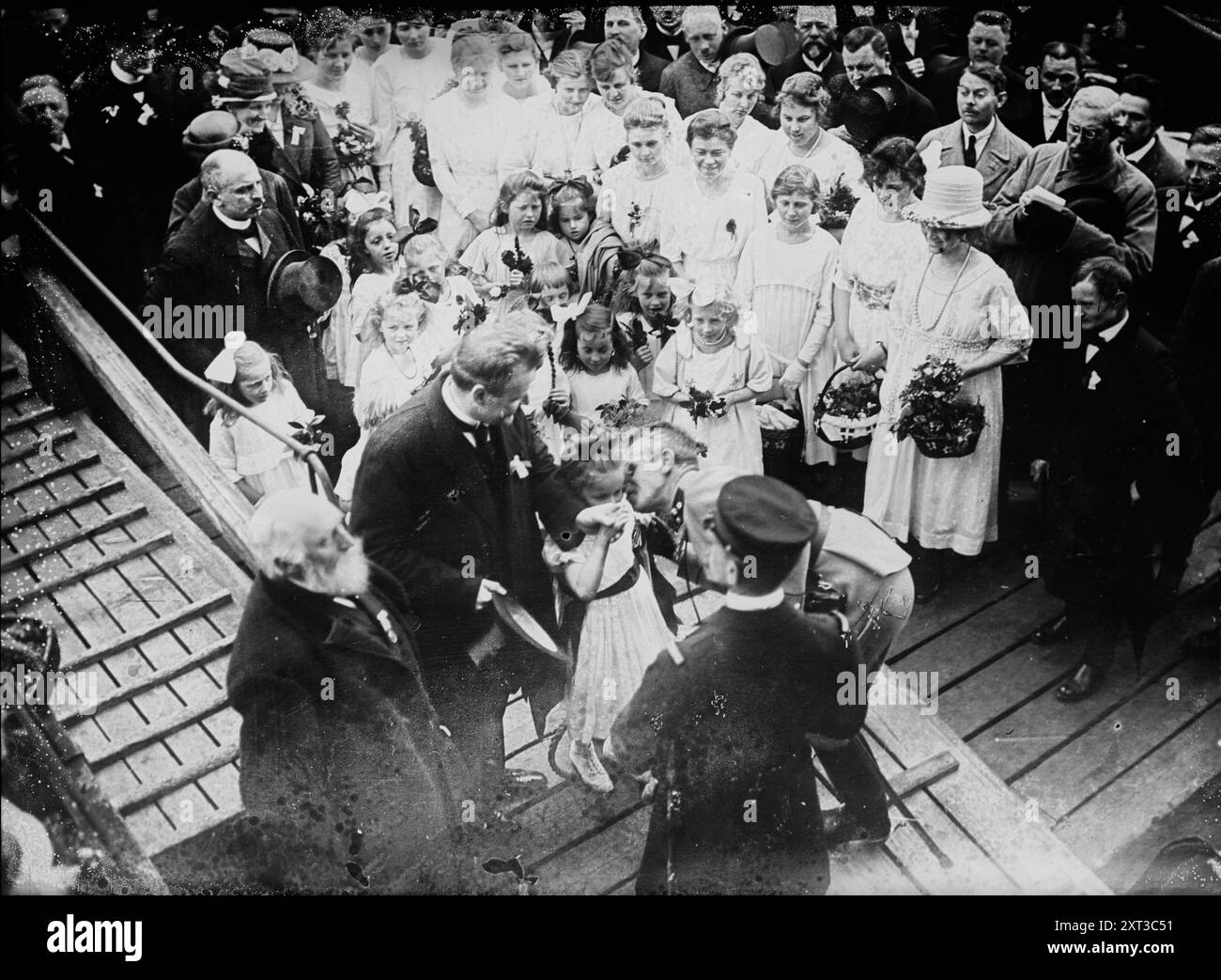 Truppe danesi a Soenderberg, tra il 1915 e il 1920. Foto Stock