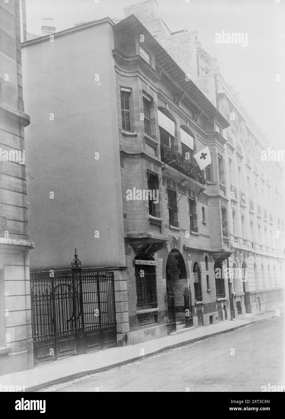 La signora W.K. Vanderbilt ha un ospedale, Parigi, tra il 1914 e il 1915. Mostra la casa della signora W.K. Vanderbilt a Parigi che è stata ospedale durante la prima guerra mondiale Foto Stock