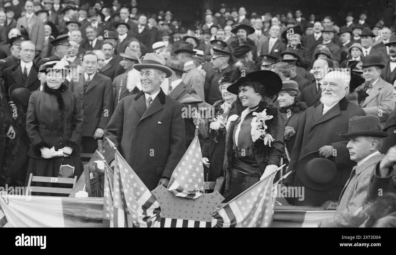 Pres. Wilson e Mrs. Galt, Phila., 10/8/15, 1915. Foto Stock