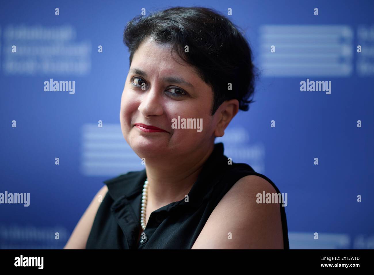 Edimburgo Scozia, Regno Unito 13 agosto 2024. Baronessa Shami Chakrabarti al Festival Internazionale del libro di Edimburgo. credito sst/alamy notizie in diretta Foto Stock