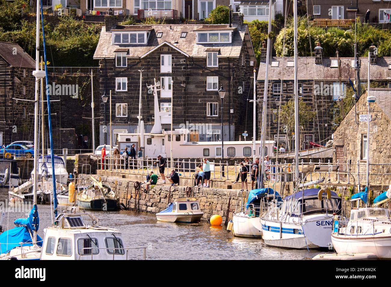 Porto di Porthmadog Foto Stock