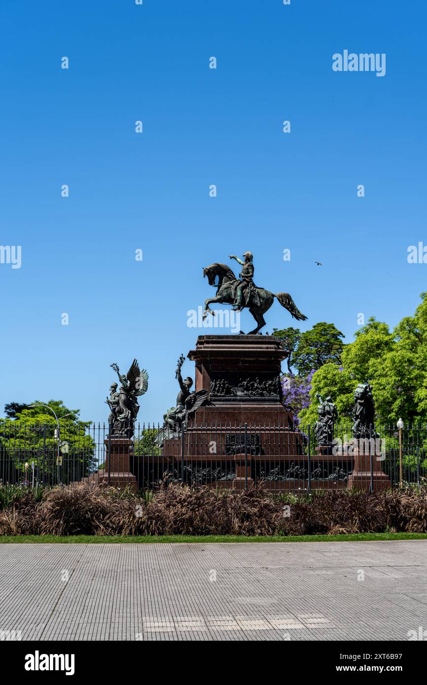 Buenos Aires, Argentina - 08 08 2024: Vista dei bellissimi monumenti storici di Buenos Aires Argentina Foto Stock