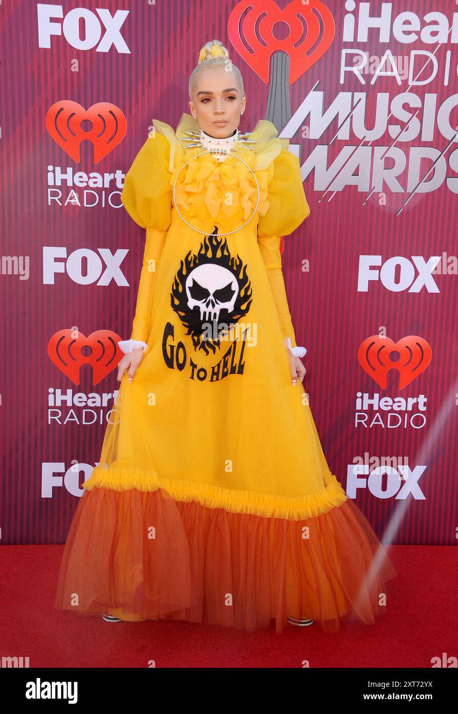 Poppy agli iHeartRadio Music Awards 2019 tenuti al Microsoft Theater di Los Angeles, USA il 14 marzo 2019. Foto Stock