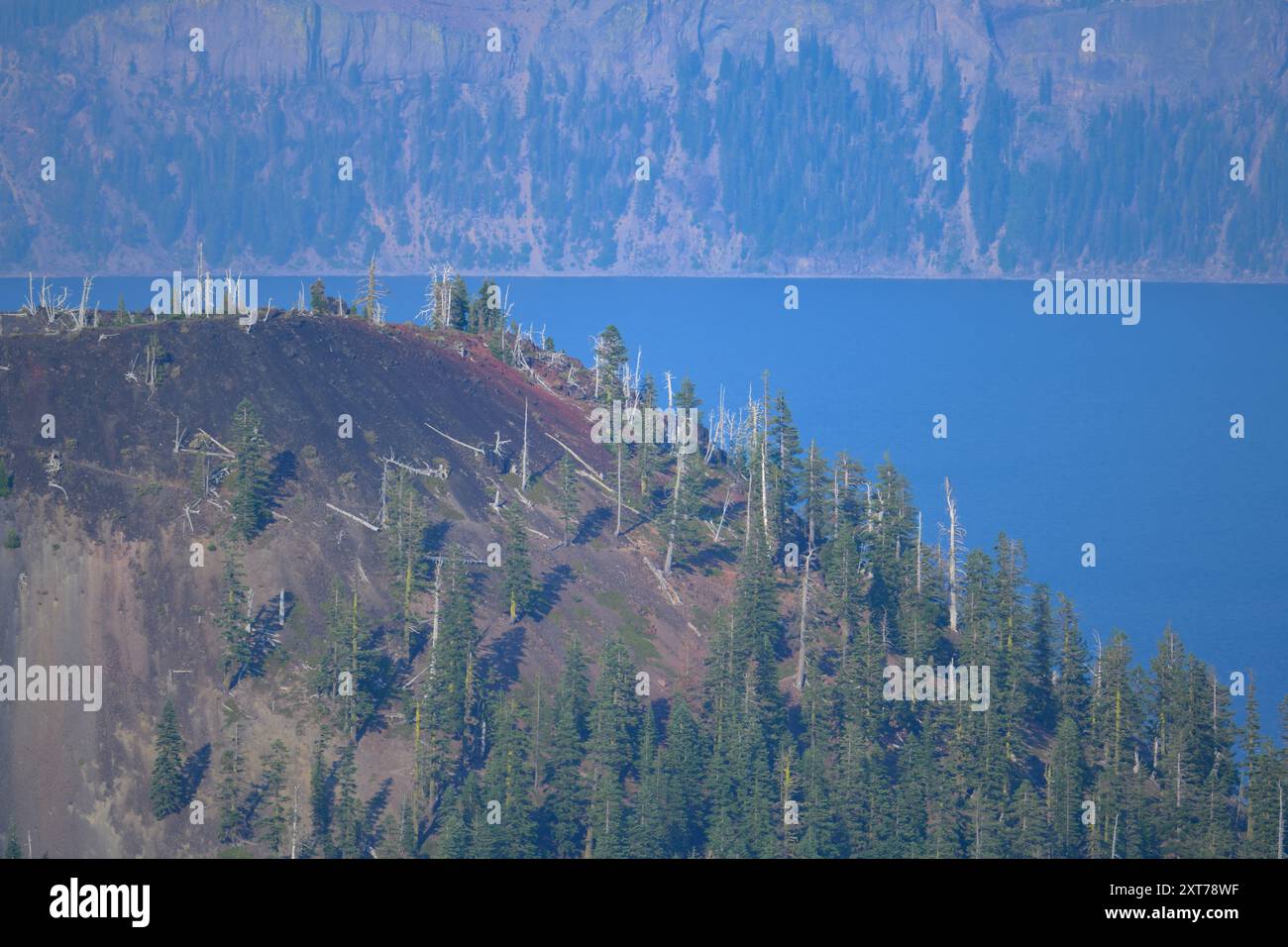 Il fantastico Crater Lake National Park di Watchman Overlook, Oregon OREGON OREGON Foto Stock