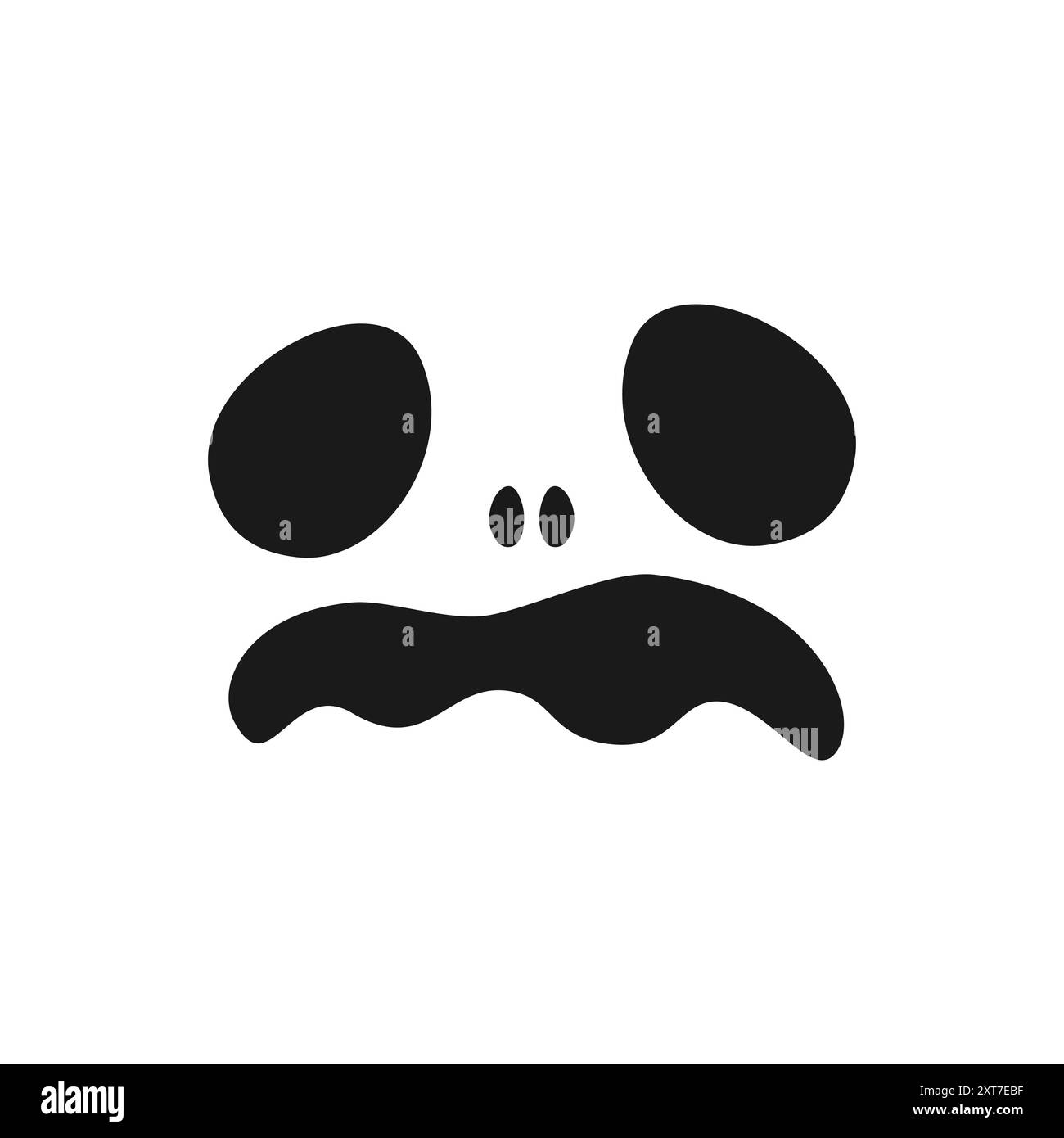 Jack o Lantern Monster Face Halloween Pumpkin Icon. Carino Funny Evil Face Expression. Illustrazione Vettoriale