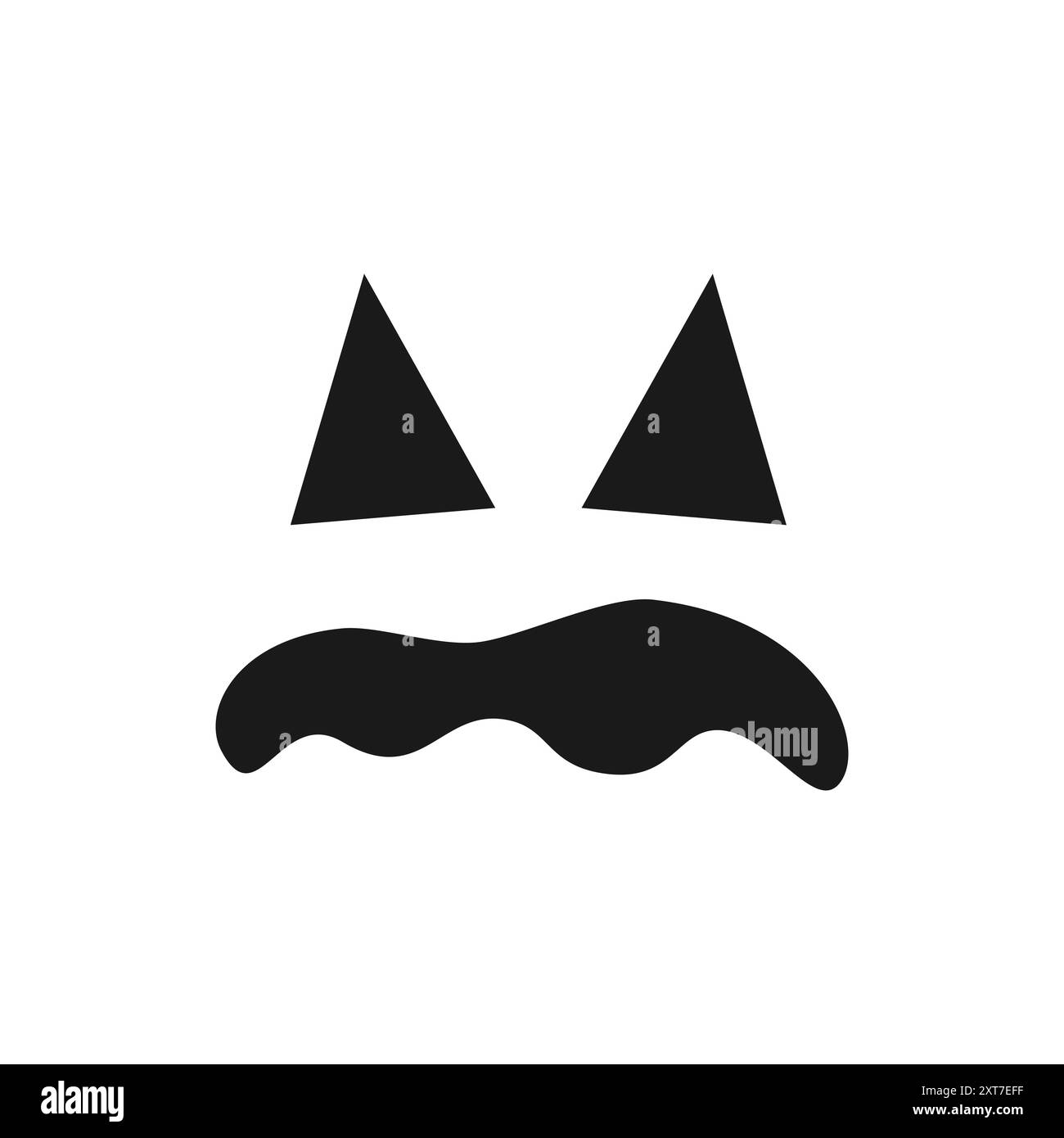 Jack o Lantern Monster Face Halloween Pumpkin Icon. Carino Funny Evil Face Expression. Illustrazione Vettoriale