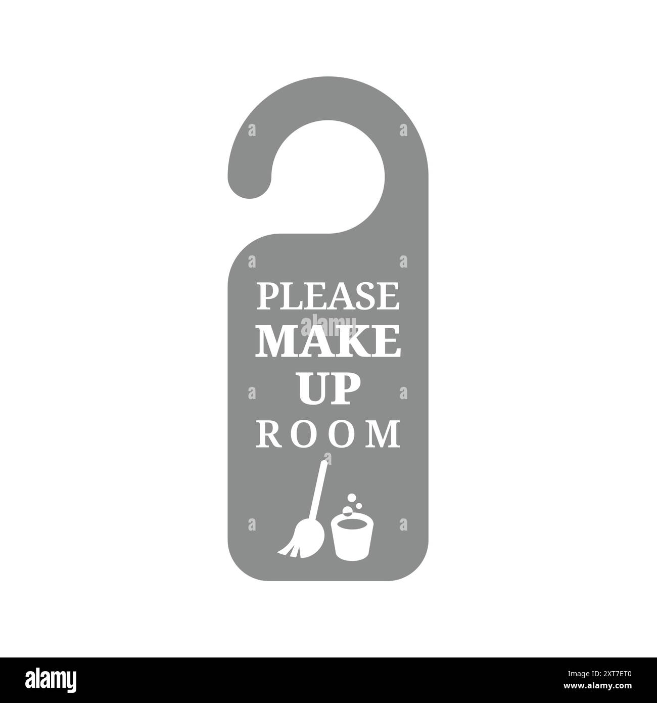 Creare l'icona vettoriale della stanza. Appendiabiti per camere pulite per camere d'hotel o motel. Illustrazione Vettoriale