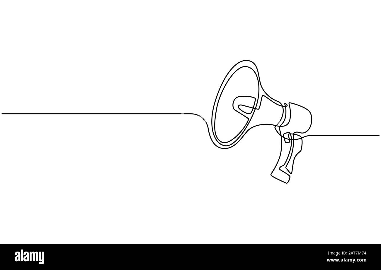 Disegno continuo su una linea, illustrazione vettoriale del Black Friday Concept, Illustrazione Vettoriale