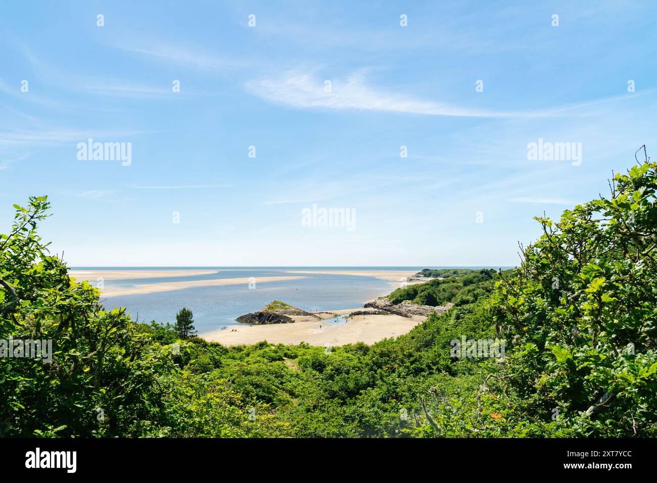 Borth-y-Gest Beach - Sandy Beach, Galles Foto Stock