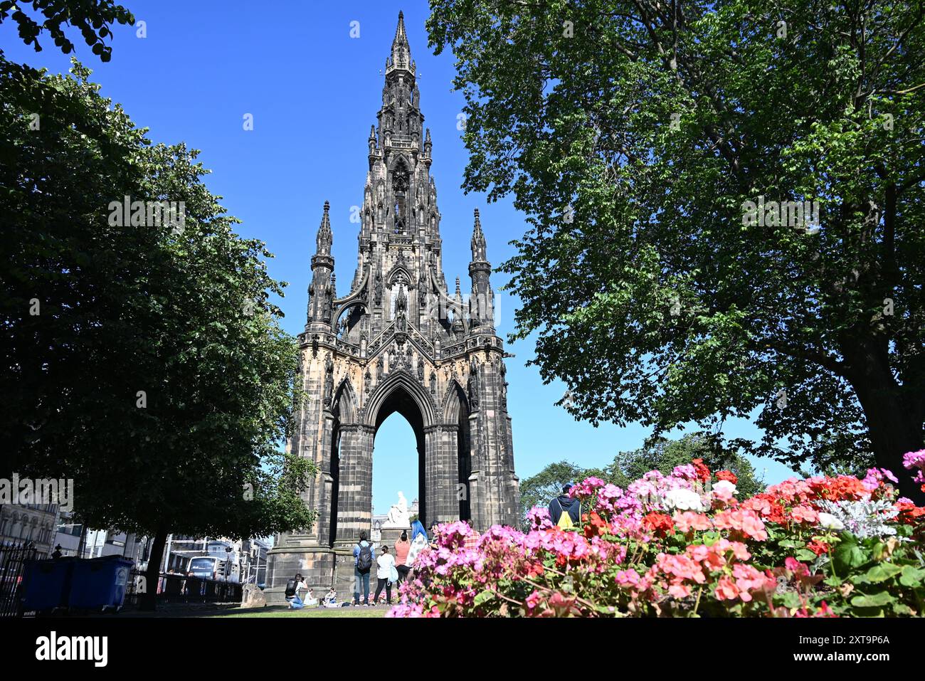 Monumento a Scott - Edimburgo - Scozia Foto Stock