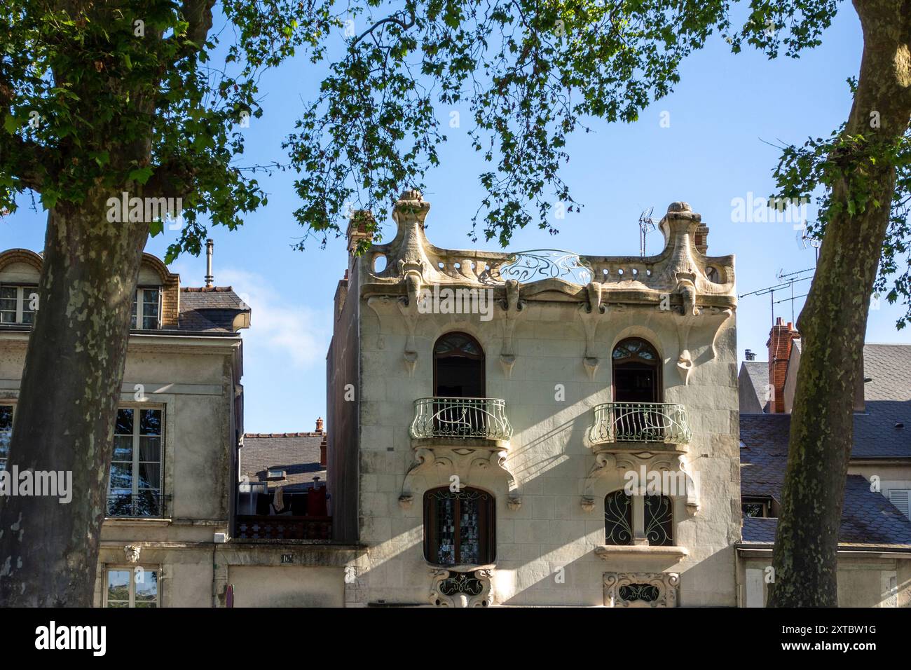 Design insolito dell'edificio, Orleans, Centre Val de Loire, Francia, Europa Foto Stock