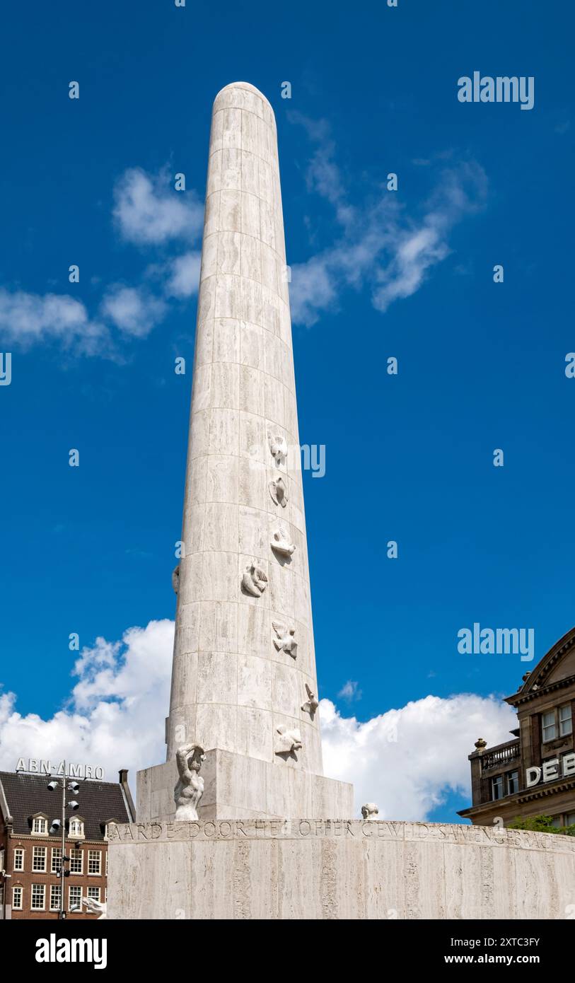 Monumento nazionale in Piazza Dam, Amsterdam, Paesi Bassi Foto Stock