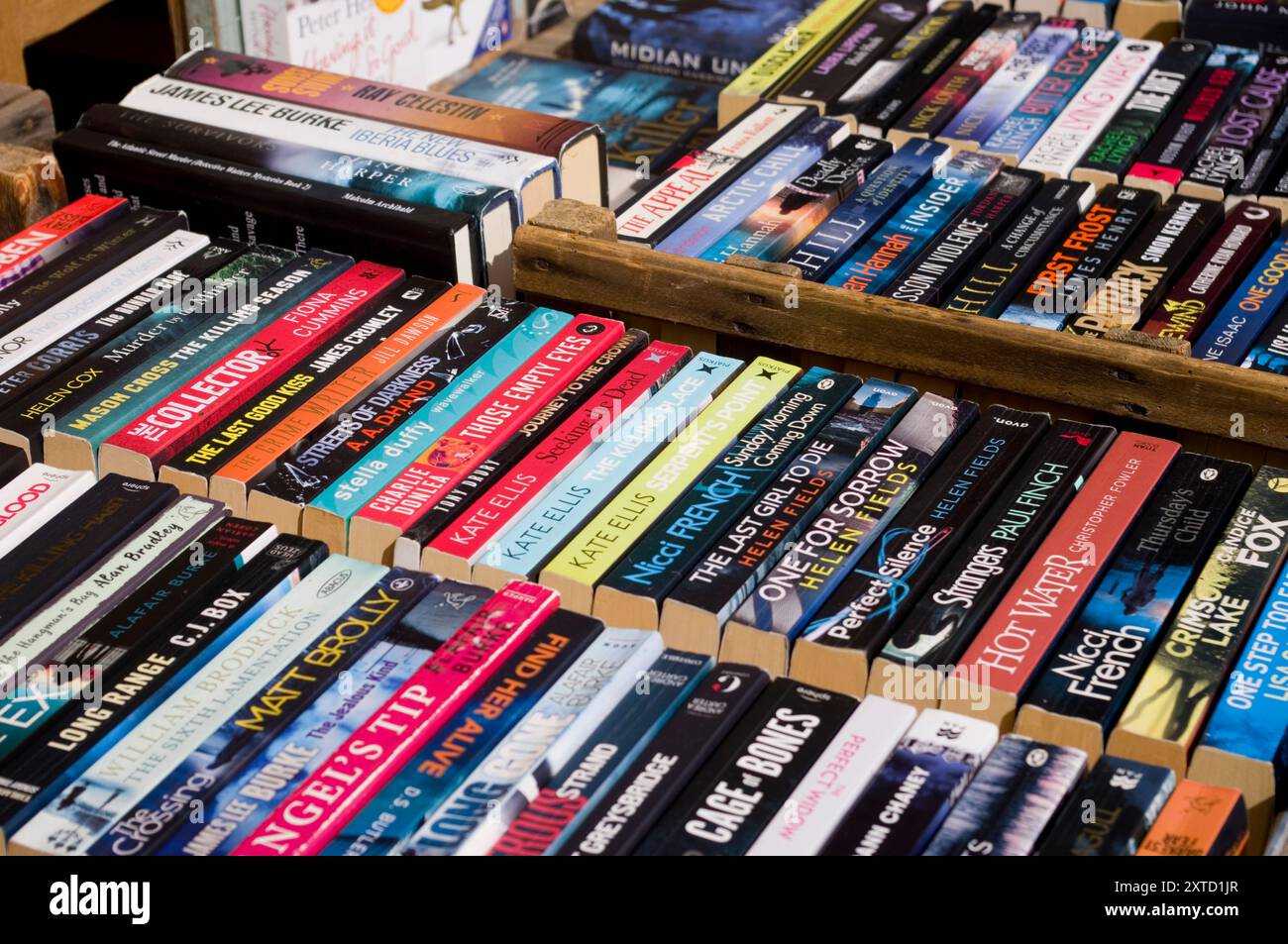 Stallo libri di seconda mano Foto Stock
