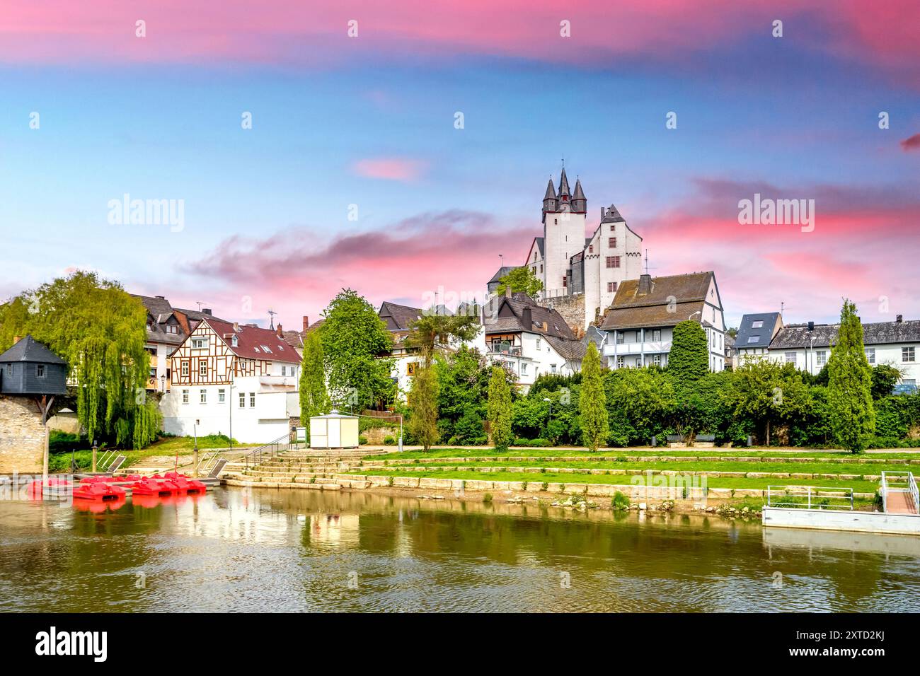 Città vecchia di Diez, Germania Foto Stock