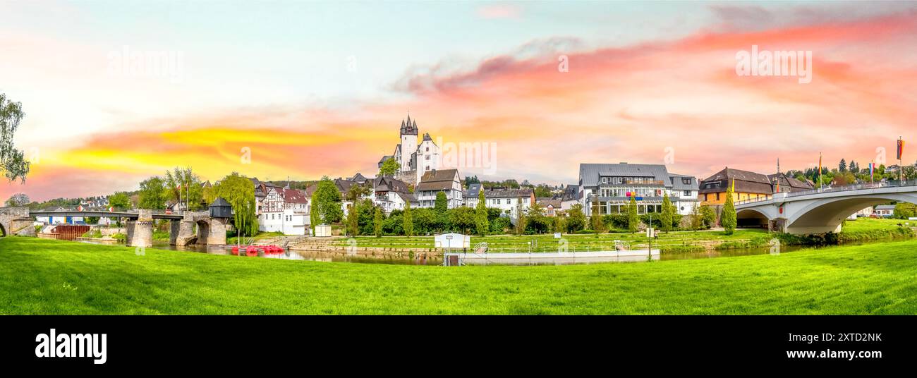 Città vecchia di Diez, Germania Foto Stock