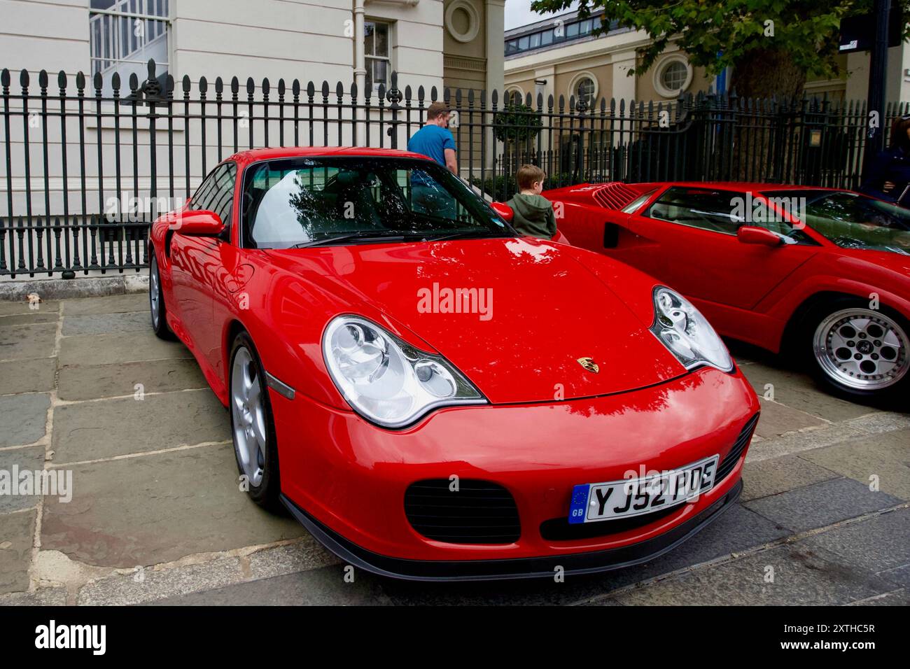 Porsche 911 (996) Turbo, Greenwich, Londra, Inghilterra. Foto Stock