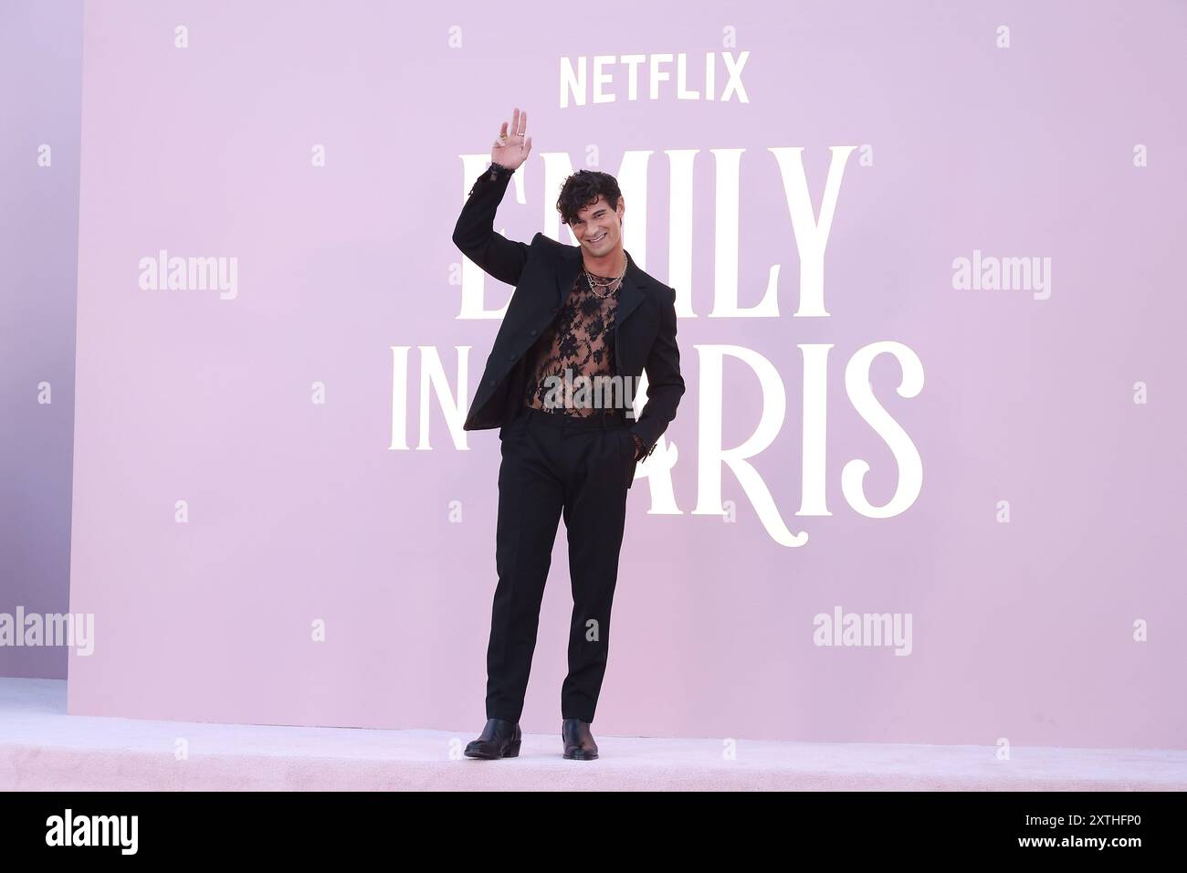 Los Angeles, Stati Uniti. 14 agosto 2024. Paul Forman partecipa alla prima della quarta parte di Netflix "Emily in Paris" all'Egyptian Theatre Hollywood il 14 agosto 2024 a Los Angeles, California. Foto: Crash/imageSPACE credito: Imagespace/Alamy Live News Foto Stock