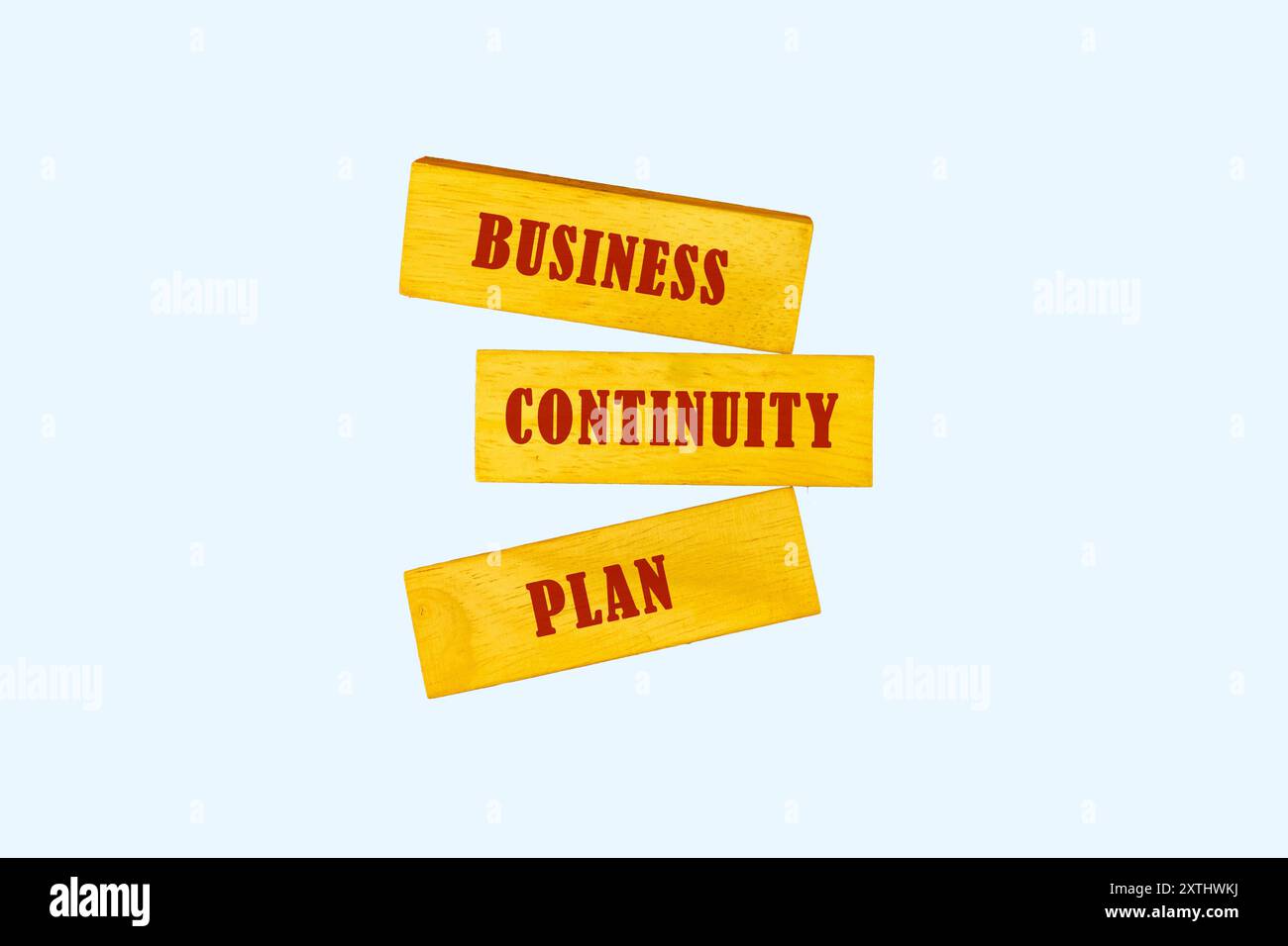 BCP Business Continuity Plan HA SCRITTO una frase concettuale sui blocchi Foto Stock