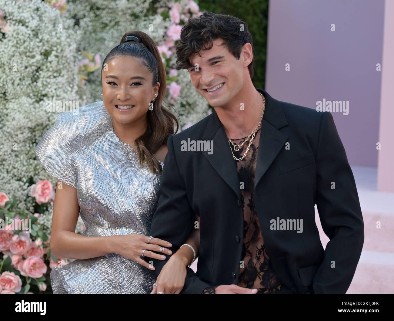 Los Angeles, Stati Uniti. 14 agosto 2024. LOS ANGELES, STATI UNITI. 14 agosto 2024: Ashley Park e Paul Forman alla prima per la quarta stagione di Emily a Parigi all'Egyptian Theatre. Crediti fotografici: Paul Smith/Alamy Live News Foto Stock