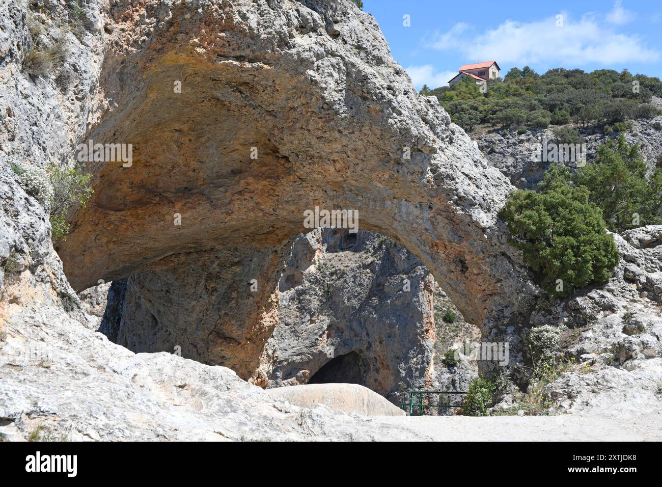 Ventano del Diablo. Comune di Villalba de la Sierra, Cuenca, Castilla-la Mancha, Spagna. Foto Stock