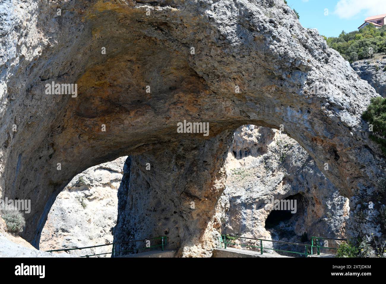 Ventano del Diablo. Comune di Villalba de la Sierra, Cuenca, Castilla-la Mancha, Spagna. Foto Stock
