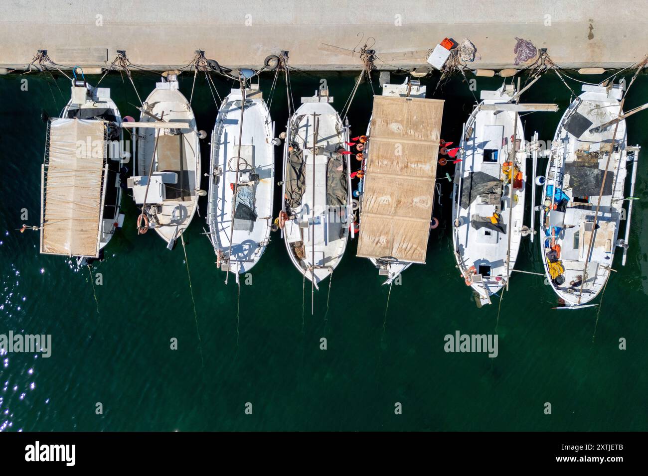 Vedute aeree di Formentera. Formentera è la più piccola delle isole Baleari della Spagna nel Mar Mediterraneo. È raggiungibile in traghetto da Ibiza. Foto Stock