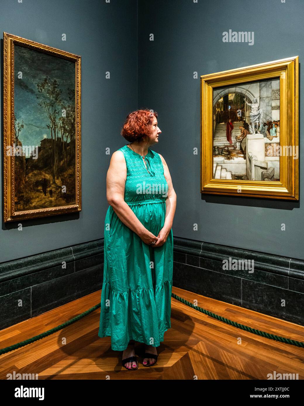 Londra, Regno Unito. 15 agosto 2024. L'ultima acquisizione della National Gallery dopo il pubblico da parte del pittore olandese britannico Sir Lawrence Alma-Tadema. È la terza foto ad essere assicurata dalla Galleria in occasione del suo 200° anniversario ed è tra le prime opere dell'artista, eseguite nel Regno Unito. È l'unica opera dell'artista nella collezione della Galleria. Crediti: Guy Bell/Alamy Live News Foto Stock