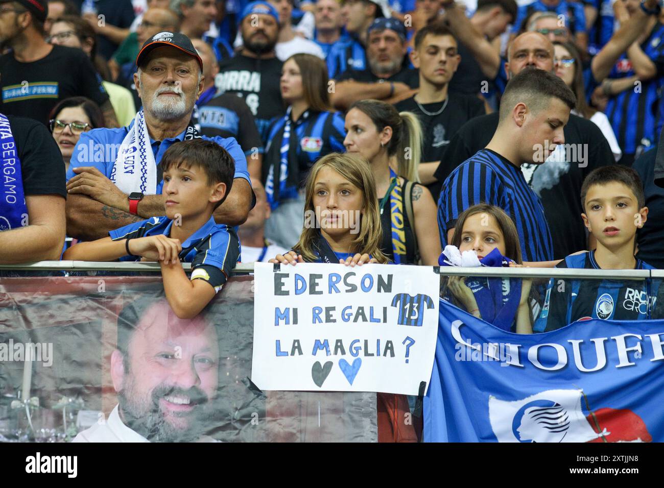 WARSZAWA 14.08.2024 MECZ O SUPERPUCHAR EUROPY 2024: REAL MADRYT - ATALANTA BC --- PARTITA DI CALCIO DELLA SUPERCOPPA UEFA 2024 A VARSAVIA: REAL MADRID - ATALANTA BC STADION PGE NARODOWY --- STADIO NAZIONALE NZ {PERSONS} FOT. JACEK STANISLAWEK / 400mm.pl/NEWSPIX.PL --- Newspix.pl POLONIA FUORI !!! Newspix / PRESSINPHOTO Foto Stock