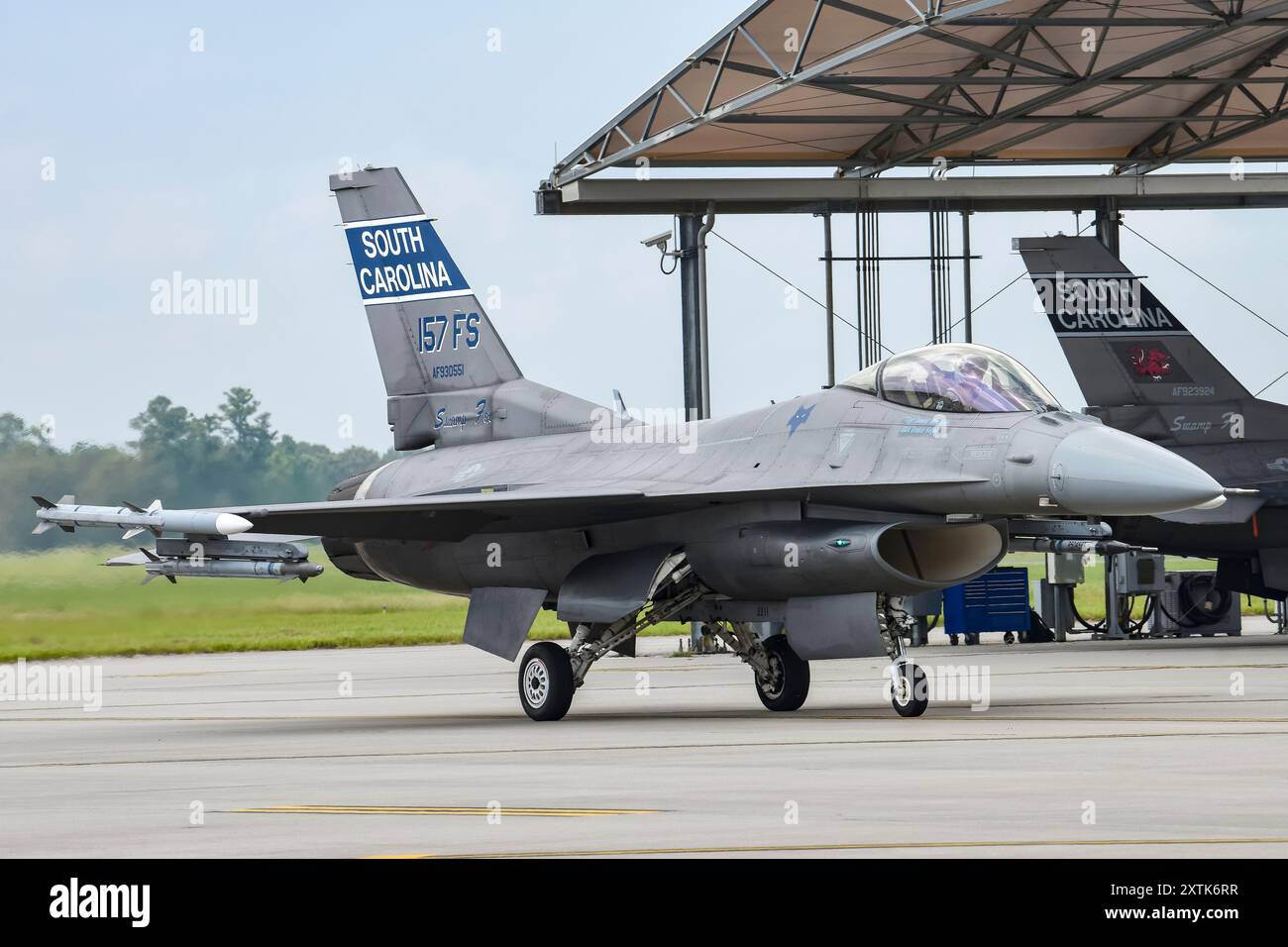 Michael Ferrario, ex comandante del 169th Fighter Wing della McEntire Joint National Guard base, South Carolina Air National Guard Foto Stock