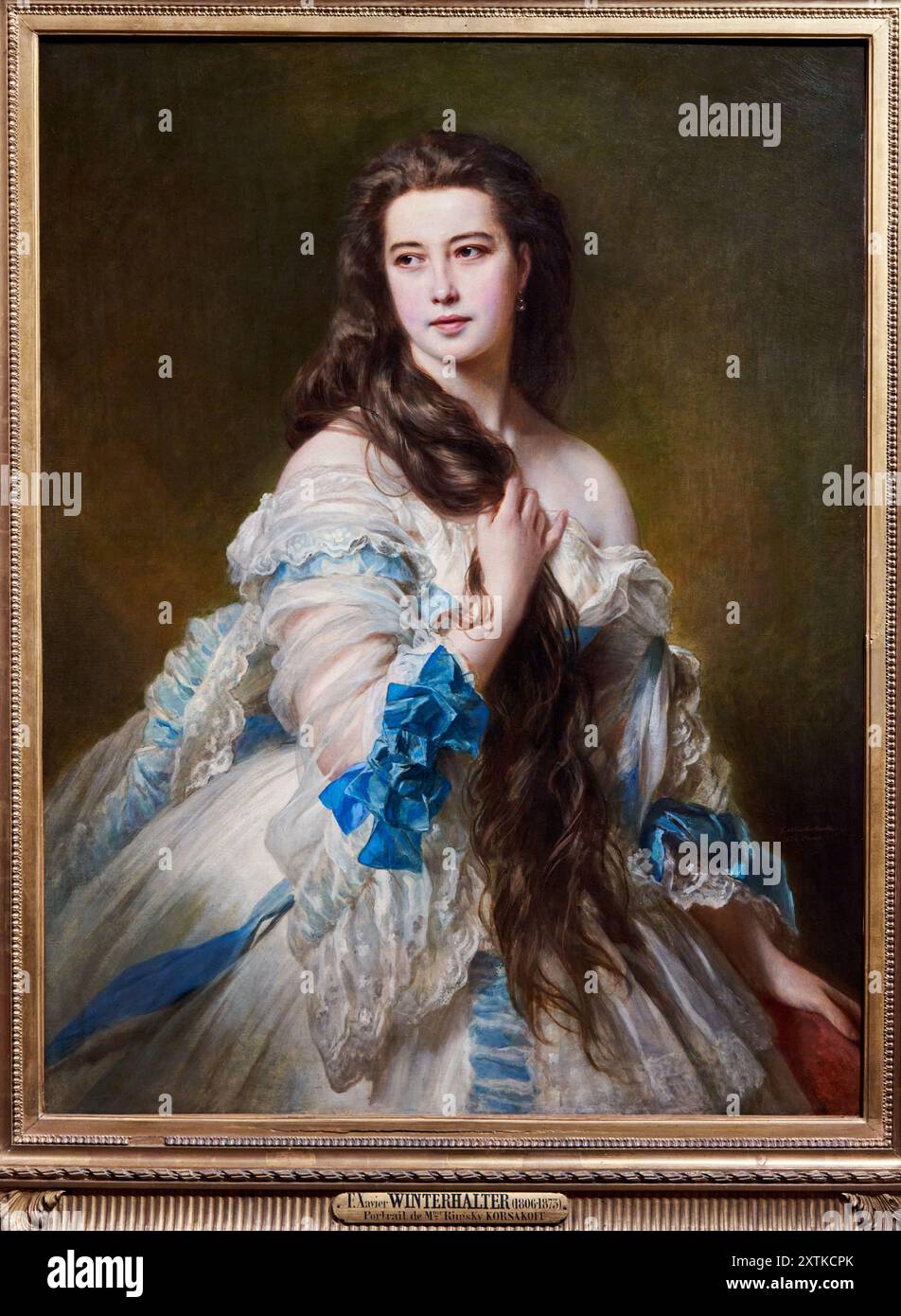 Franz Xaver Winterhalter (Menzenschwand 1805 - Francfort-sur-le-Main 1873), Madame Rimsky-Korsakov, 1864, Musée d'Orsay, Parigi, Francia Foto Stock