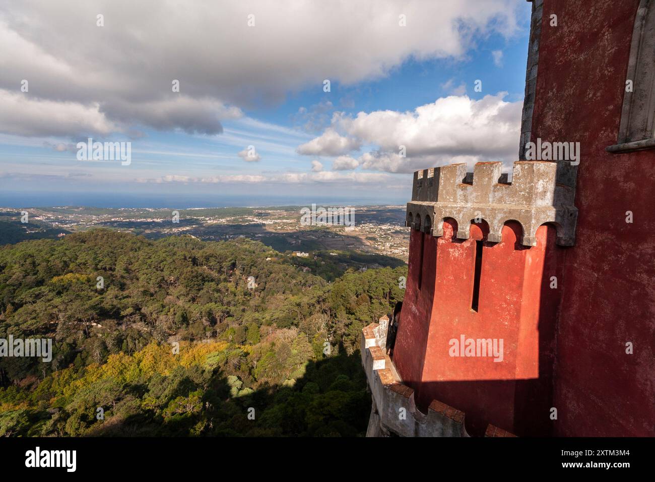 Palazzo Nazionale di pena a Sintra in Portogallo in Europa Foto Stock