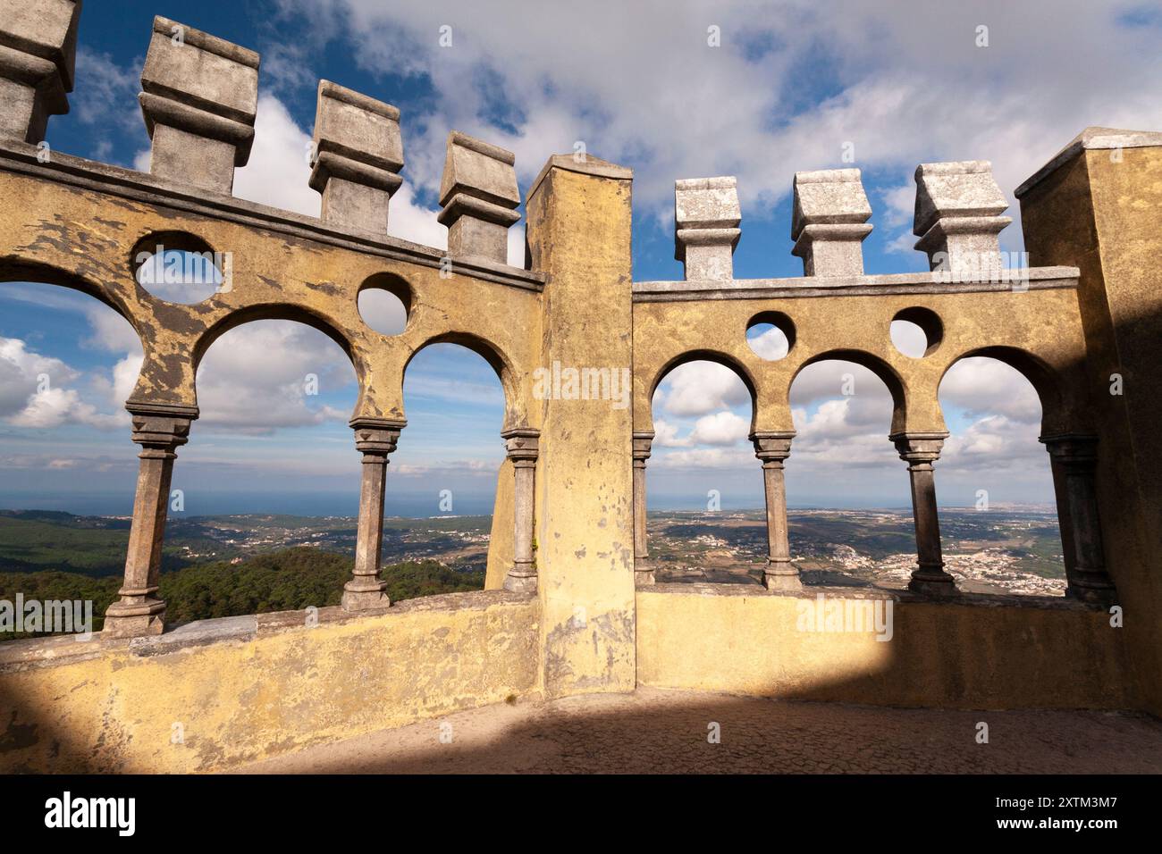Palazzo Nazionale di pena a Sintra in Portogallo in Europa Foto Stock