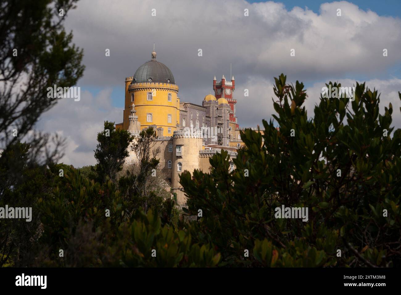 Palazzo Nazionale di pena a Sintra in Portogallo in Europa Foto Stock