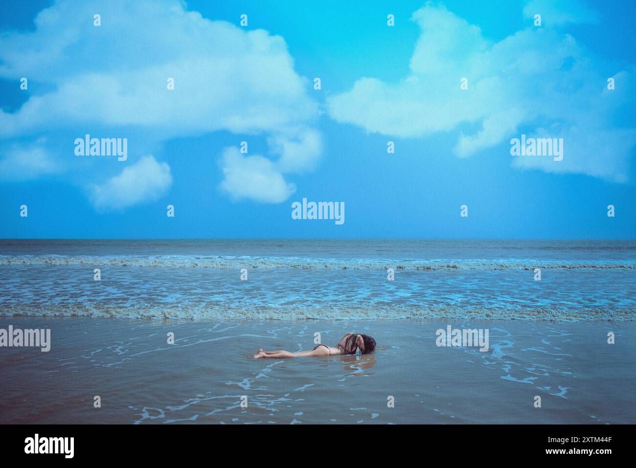 Sulla spiaggia Foto Stock