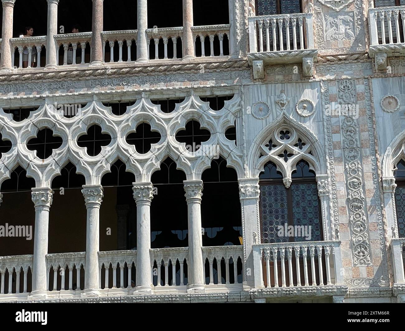 Palazzo Ca' d'Oro di VENEZIA sul Canal grande. Pjoto: Tony Gale Foto Stock