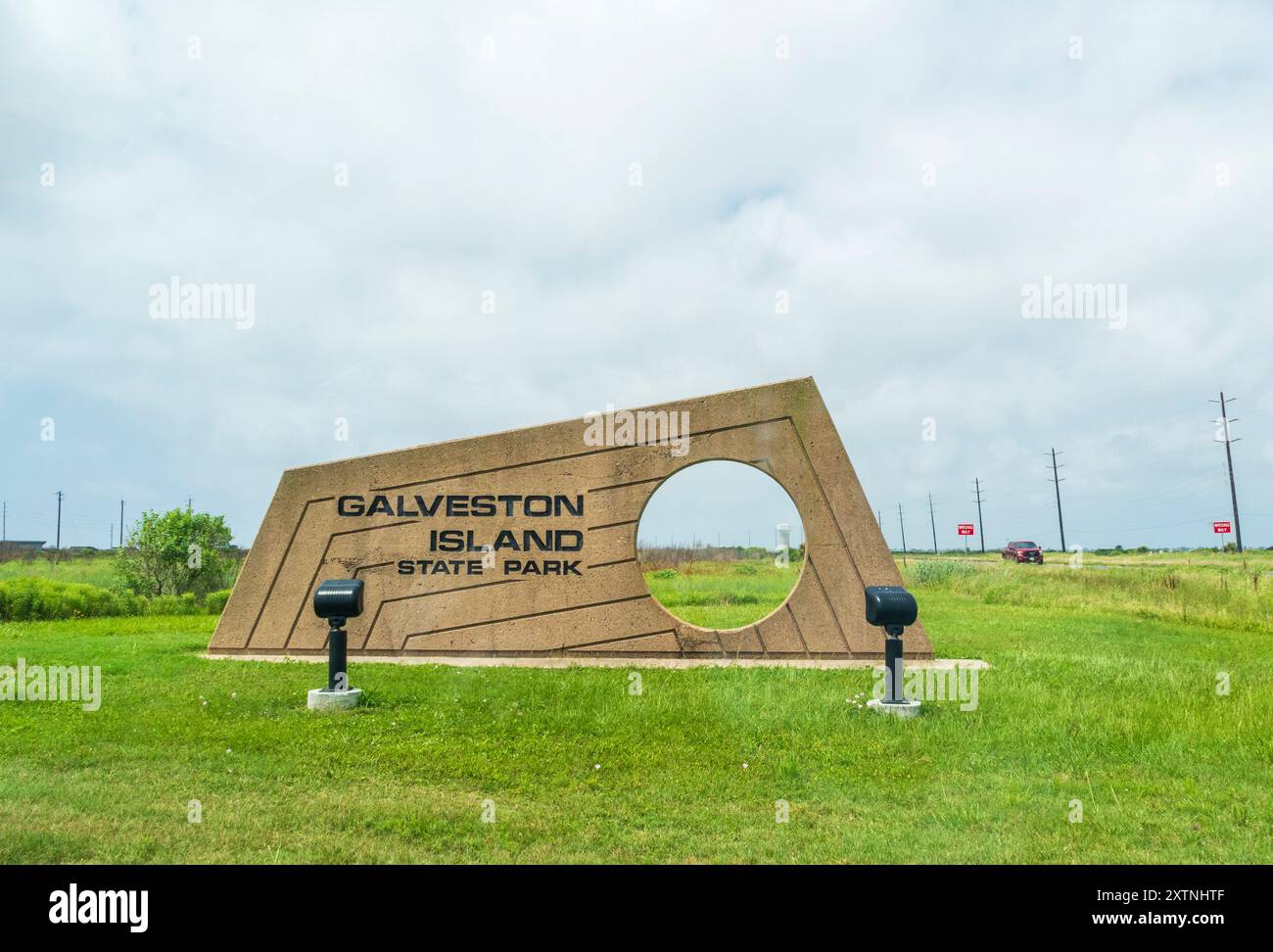 Galveston Island State Park sull'isola di Galveston. Foto Stock